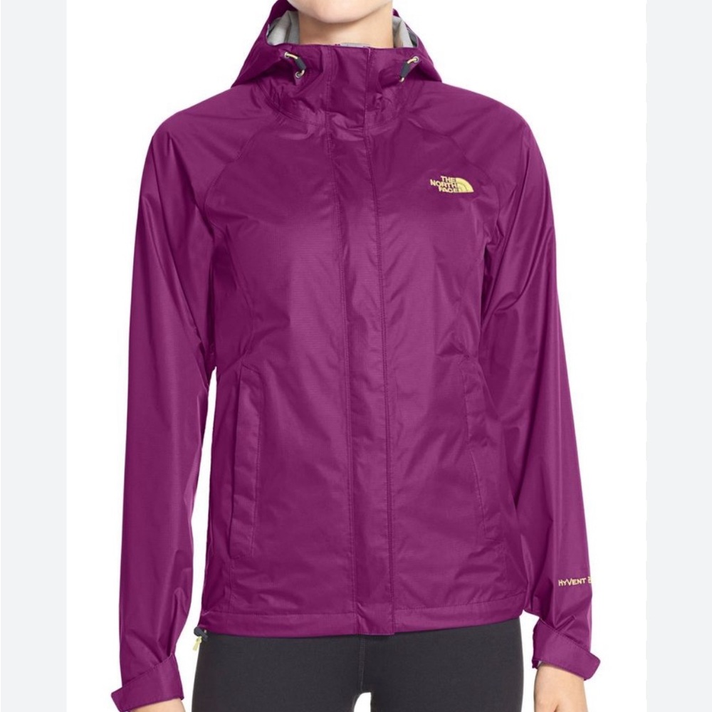 The North Face Women's Hyvent Purple Raincoat Jacket, Size Small